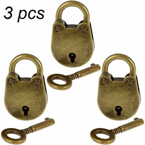 Lot 3 mini cadenas avec clés