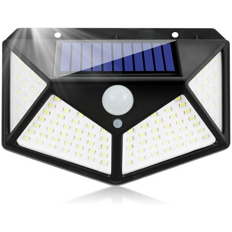 Projecteur LED extérieur solaire : 3 spots 178 led
