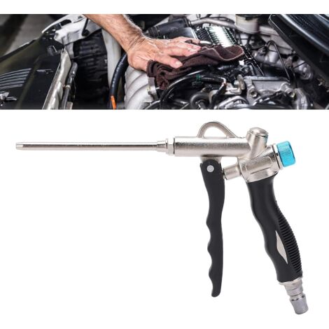 Pistolets de soufflage à 2 voies réglables souffleur de poussière à circulation d'air outil de pulvérisation de poussière à haute pression longue buse accessoires pneumatiques industriels pour l'intér