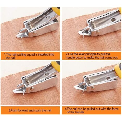 Outil extracteur d'ongles - Barre de griffe utilitaire en acier au
