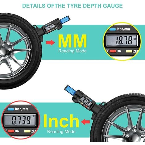 Jauge de pression de pneu numérique 150 Psi paramètres pour vélo de camion  de voiture avec écran LCD rétro-éclairé et vérificateur de pression des  pneus antidérapant (1pc, bleu) (cy)