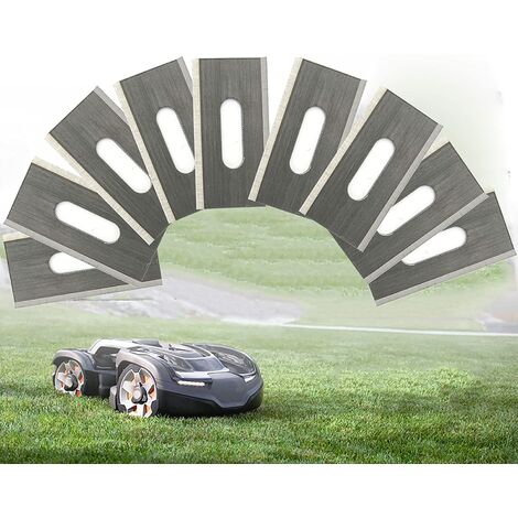 2 Lames De Rechange Pour Tondeuse à Gazon – Compatible Tondeuses 200 W, En Métal, Facile à Installer