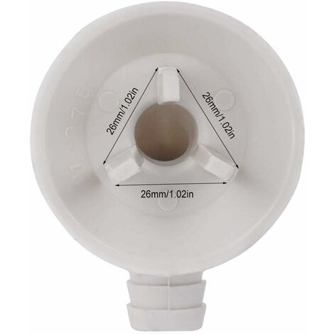 Buse De Vidange Climatiseur - Raccord Coudé PP Blanc, Diamètre 1 Pouce | Universelle, Remplacement Facile