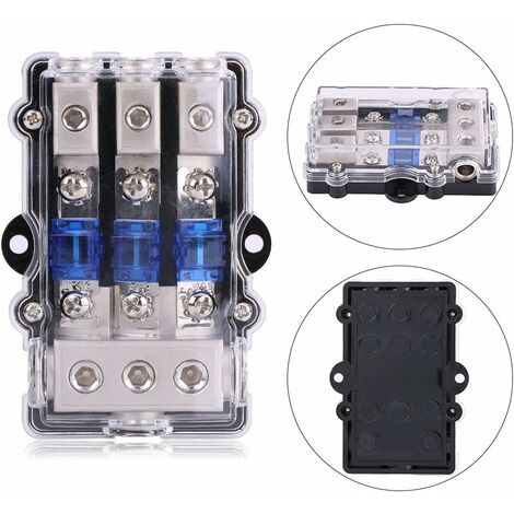 3 types d'adaptateur de circuit et kit de fusible - Support de fusible avec  fusible pour voitures camions bateaux