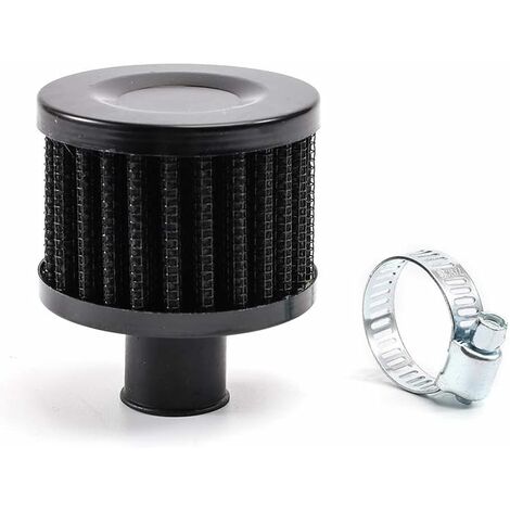 Mini Filtre à Air Universel 25 Mm Bleu – Admission Carter Moteur / Reniflard – Filtre Champignon Anti-Poussière Moto Scooter