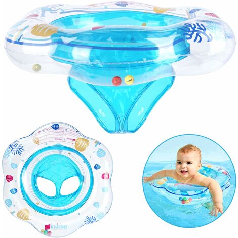 Bouée bébé flottante avec siège – PVC haute densité 0,25 mm – Conçue pour bébés 6-36 mois – Double soupape de sécurité (1/5)