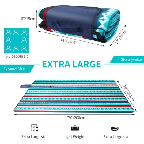 Couverture de pique-nique de plage couverture de camping imperméable