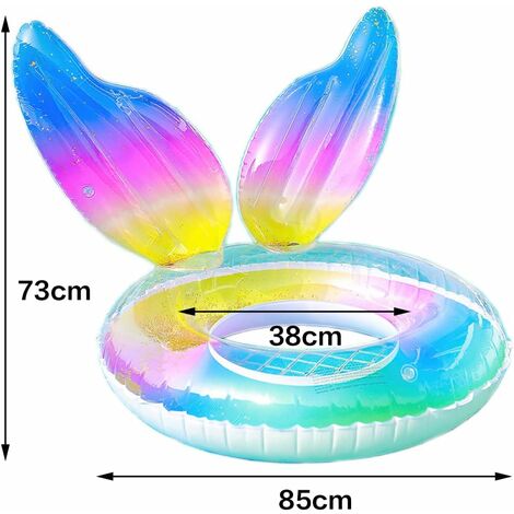 Bouée Gonflable Queue De Sirène Rose Hillylolly - Flotteur Piscine Adulte & Enfant, Fun Et Robuste