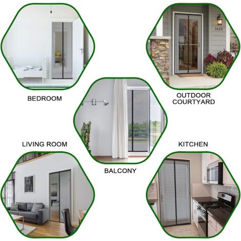 Oustiquaire Fenêtre Rideau 120x120c Facile à Installer Sans Percer