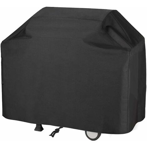 Housses Pour Barbecue, , 420D Oxford Protection BBQ à Gaz, Housse De Barbecue Etanche Couverture De Barbecue Coupe Vent Indechirable Avec Sangles Et Sac De Rangement 147x61x117cm Noir 87008022