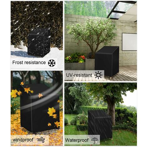 Housse De Protection Pour Chaise Jardin - Oxford 210D Imperméable - Anti-UV & Anti-pluie - 114x85x65 Cm