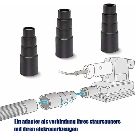 Adaptateur Tuyau Aspirateur - 5 Pièces Adaptateur Aspirateur Connecteur D'Aspirateur Adaptateur Standard Aspirateur Tuyau Aspirateur Universel, pour Aspirateur de modèles Courants