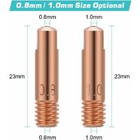 Kit 30 Pièces Consommables Soudage MIG MB15 - Embouts Contact, Buses Gaz, Isolateurs - Cuivre