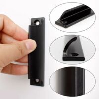 2 Pièces Poignée de Porte Coulissante, Aluminium Poignée Meuble, Poignee de Meuble Cuisine Noir, Disponible pour Portes de Balcon, Portes Coulissantes, Tiroirs