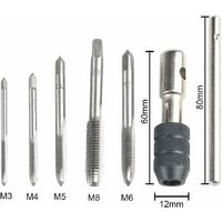 Filetage Rapporté CNC Taraud M8 X 1 HSS DIN 374 - Filetage