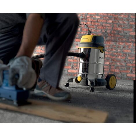 Aspiratore Stanley SXVC30XTDE Per Solidi E Liquidi 1600W | 30L Con Presa Elettroutensili - Foto 2