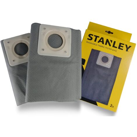 Stanley Sacchetti Filtro in Stoffa Lavabili 30 l per Aspiratori Solidi e Liquidi