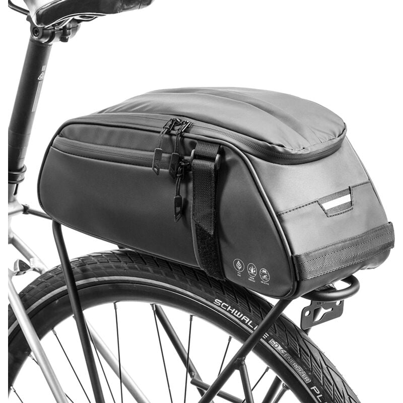 Bolsa Para Alforjas De Bicicleta, 8L Bolsa Para Alforjas Traseras De Bicicleta Para Ciclismo Mtb Travel Sport - Dksfjkl