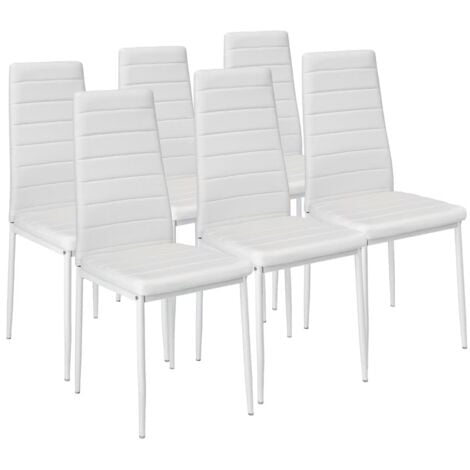 MOBILI 2G - Set 6 sedie moderne metallo colore specchiato 45x50x85