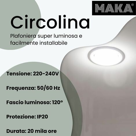 Circolina LED Ricambio Modulo Circolare UltraSlim - luce naturale 4000k -  16w