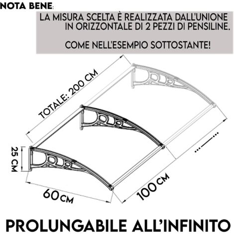 Lastra in policarbonato UV diverse Dimensioni, spessori, trasparente (0,5-20 mm) alt-intech® (PC