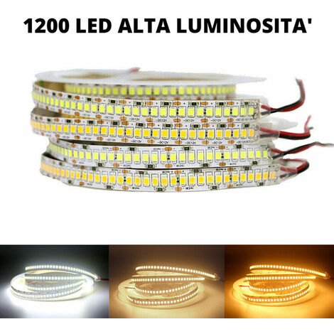 LATE 90 RGB IP65 Striscia LED autoadesiva Trasforma il tuo spazio con 30  SMD per metro 21,6W 3 metri, impermeabile adattatore di rete 220V e  controller remoto inclusi, Strühm