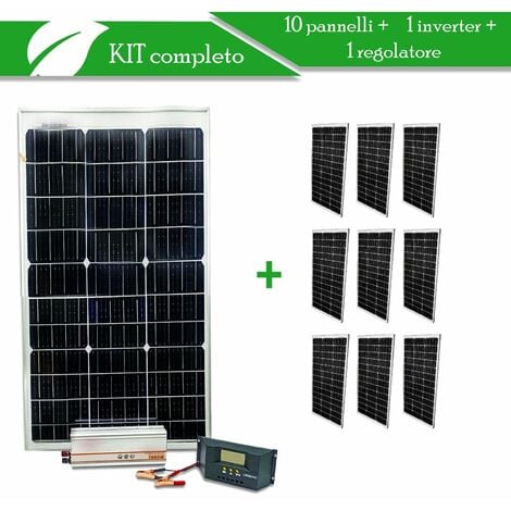 Professione Led - Kit solare fotovoltaico Camper - Barca 100W 12V