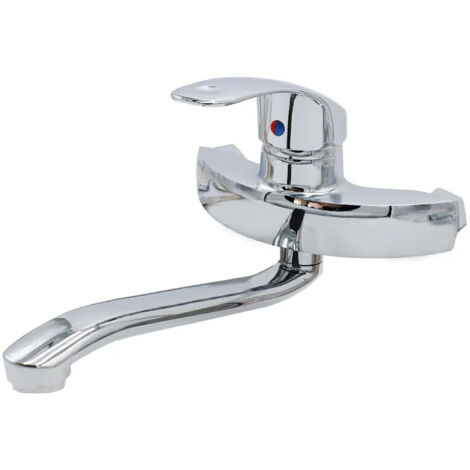 Rubinetto Monocomando Alto Alpha Per Lavabo - Nichel Satinato, Ottone, Con Aeratore Anticalcare