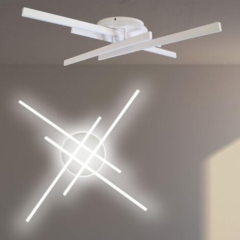 Kiwaezs 32W Plafoniera Moderna, 3 Plafoniera LED Soffitto Quadrate In