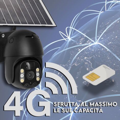 Telecamera di sicurezza per esterni alimentata a energia solare con