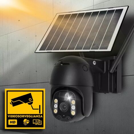 Telecamera di Sicurezza WiFi PTZ con Pannello Solare Intelligente Tuya 8W 2.5 per Esterni e Sorveglianza Domestica PST SQ WF 3MP