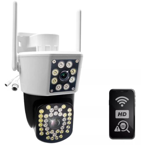 Telecamera WiFi Nanà Pro 1080p FullHD, Motorizzata 360°, Visione Notturna, Motion Tracking, Audio Bidirezionale, App Gratis, Per Interni
