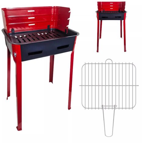 MostroMania Mini Barbecue Portatile A Carbonella - Il Più Piccolo Del Mondo! 18x15,5x6 Cm, In Acciaio Inossidabile
