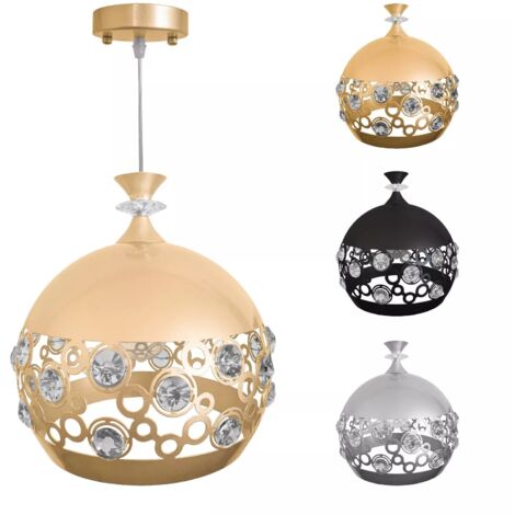Lampadario A Sospensione Moderno Con 3 Globi Forati In Stile "Arabesque - 3