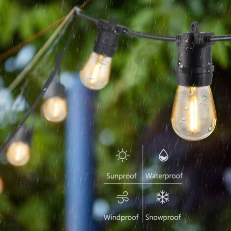 Luci Solari Esterno 12M - Catena Luminosa Ricaricabile Con Telecomando, 8 Modalità, IP65 Impermeabile - Foto 12