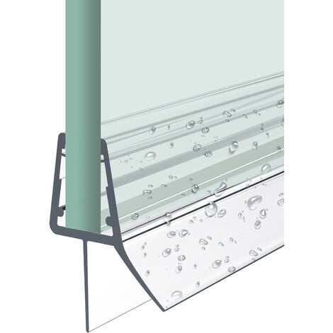 STEIGNER Joint de douche pour paroi en verre, 201cm, vitre 6/7/8mm, joint  d’étanchéité magnétique PVC, UKM02, 1 pièce