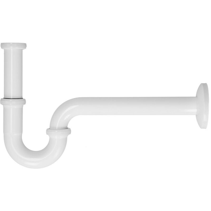 Tubo Desagüe Fregadero Cocina Flexible - Entrada 1 1/4", Salida 32-40 Mm, PVC Con Férula Metal
