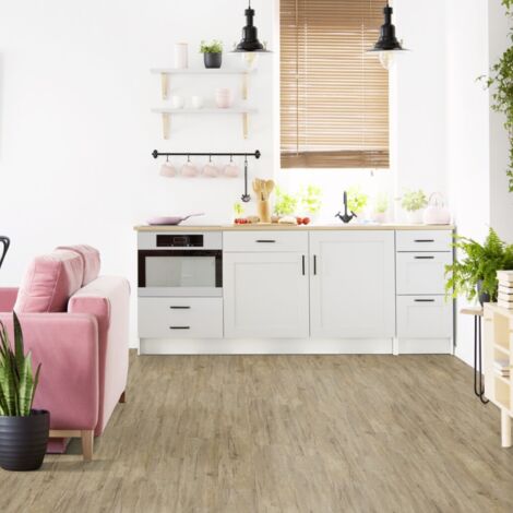 Gerflor – Dalle de sol PVC adhésive effet bois muscade – Étanche et 100% recyclable – Surface 2.20 m² – Installation rapide sans colle