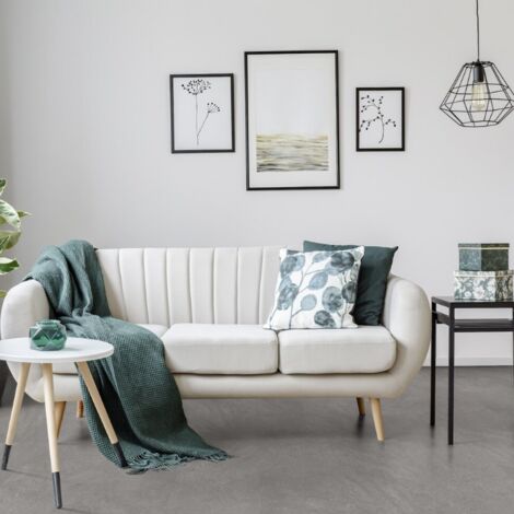 Gerflor – Dalle de sol PVC clipsable effet pierre Tuscan – Pose rapide sans colle – Surface 1.97 m² – Résistante pour pièces humides