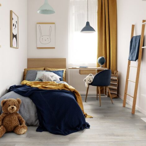 Gerflor – Lame de sol PVC adhésive effet bois kola – Étanche et 100% recyclable – Surface 2.20 m² – Installation sans colle ni outils