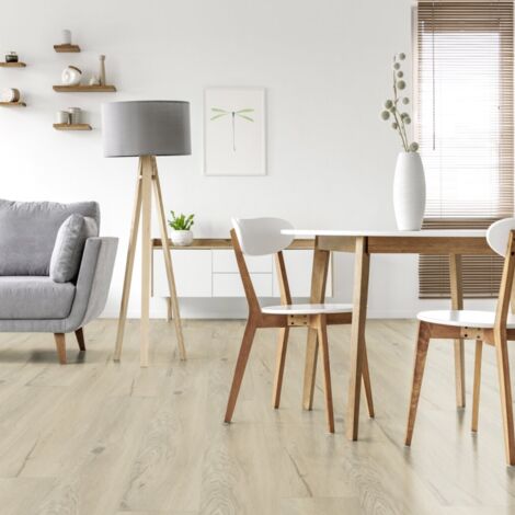 Gerflor – Lame de sol PVC clipsable sous couche intégrée effet bois correggio natural – Surface 2.00 m² – Réduction bruit 19 dB – Pose facile sur carrelage