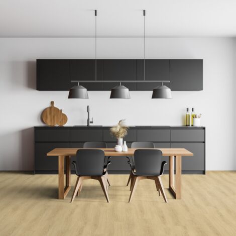 Gerflor – Lame de sol PVC clipsable effet bois scandinave – Surface 2.10 m² – Résistante aux chocs et à l'eau – Installation rapide par clipsage