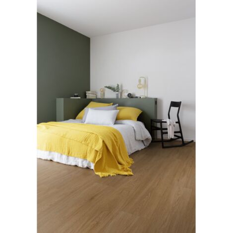 Lame de sol PVC clipsable sous couche intégrée  effet bois country brown GERFLOR - 2.39 m²