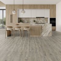 Gerflor – Lame de sol PVC clipsable effet bois pecan – Sous-couche acoustique intégrée – Résistante aux chocs et rayures – 2.00 m²