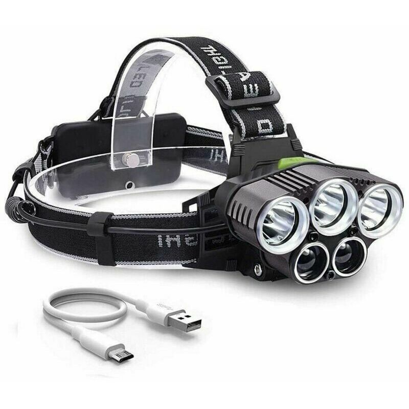 GTA Rechargeable Headlamp Shower Head Powerful Ultra USB Rechargeable LED  Light Light Modes IPX4 for Camping Hunting Fishing Climbing  to use, Easy to use