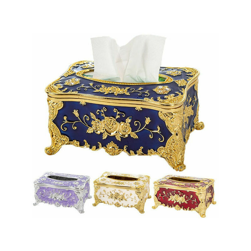  Tissue Box Cover High-end Tissue Box Decoration Hotel  Restaurant Household Weekly Decoration-free Paper Box Durable Tissue Box  Holder Tissue Holder Case (Color : Brass): Home & Kitchen