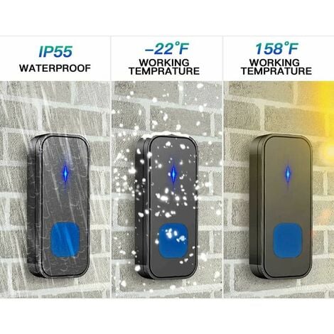 Door Bell for Home Electrical Long Range Wireless Door Bell Waterproof IP55  Ding Dong Bell with