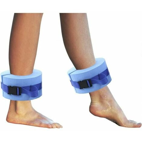 2 Pack Foam Aqua Cuffs Blue Ankles Arm Belts with Quick Release Buckle ...