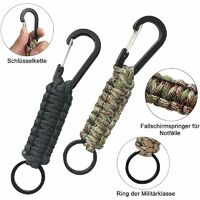 Tactical lanyard spring rope outdoor hiking camping anti-lost phone key  chain molle military backpack attactment spring strap