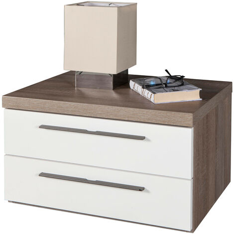 Ufficio Completo COMPOSAD Linea DISEGNO - 4 Pezzi Rovere Sonoma/Bianco - Made Italy - Foto 6